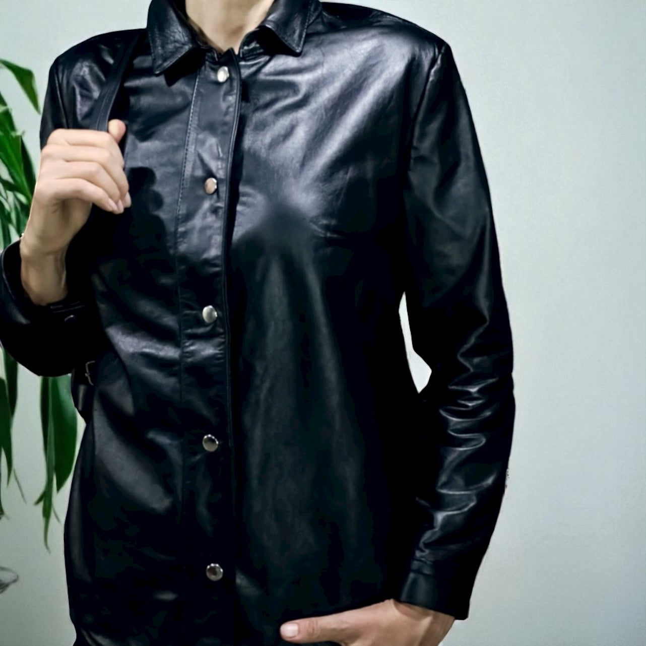 Leather Blouse