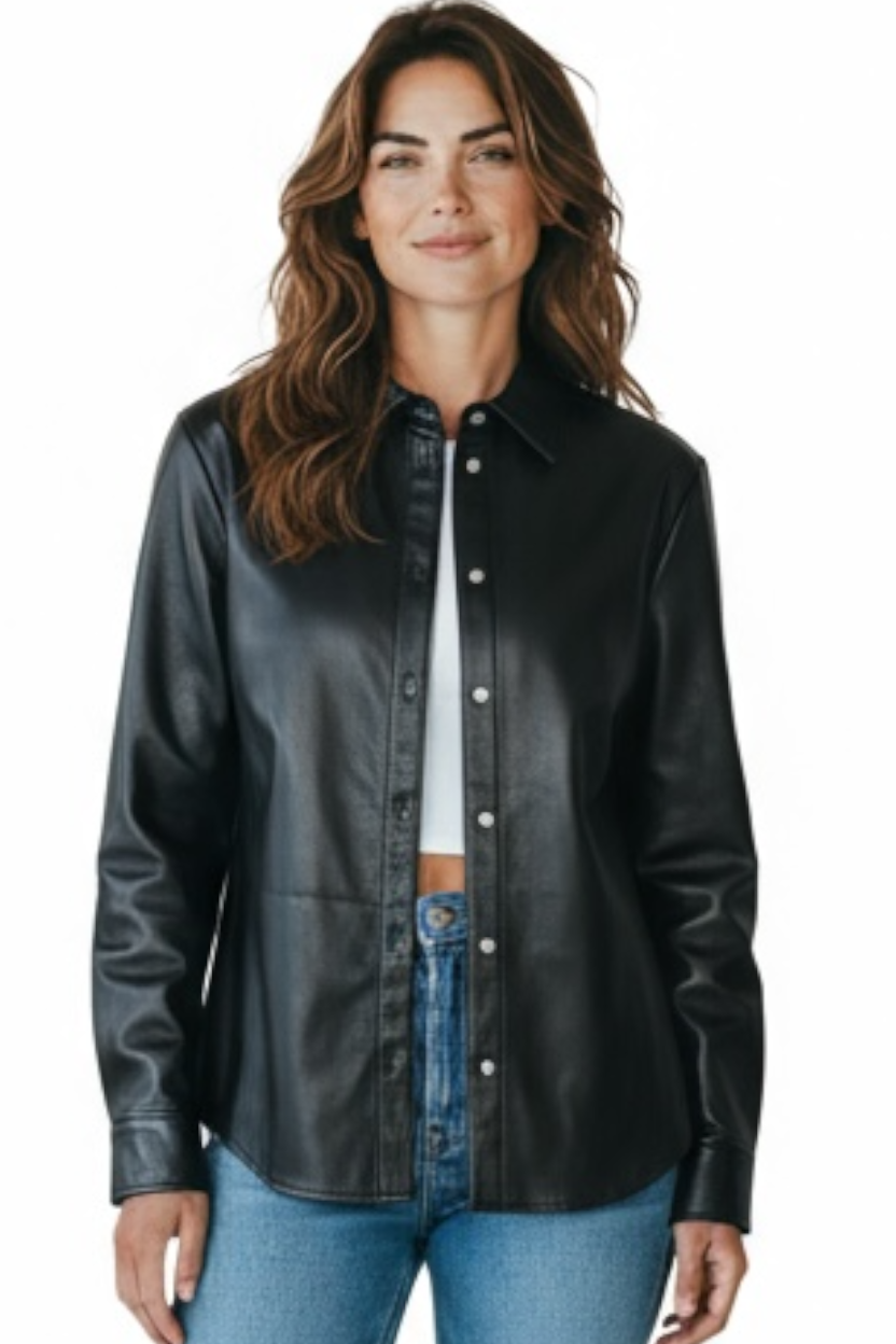 Leather Blouse
