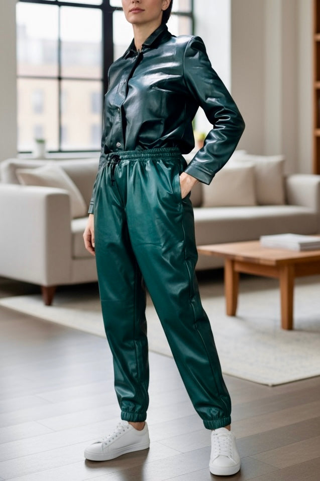 Leather Blouse