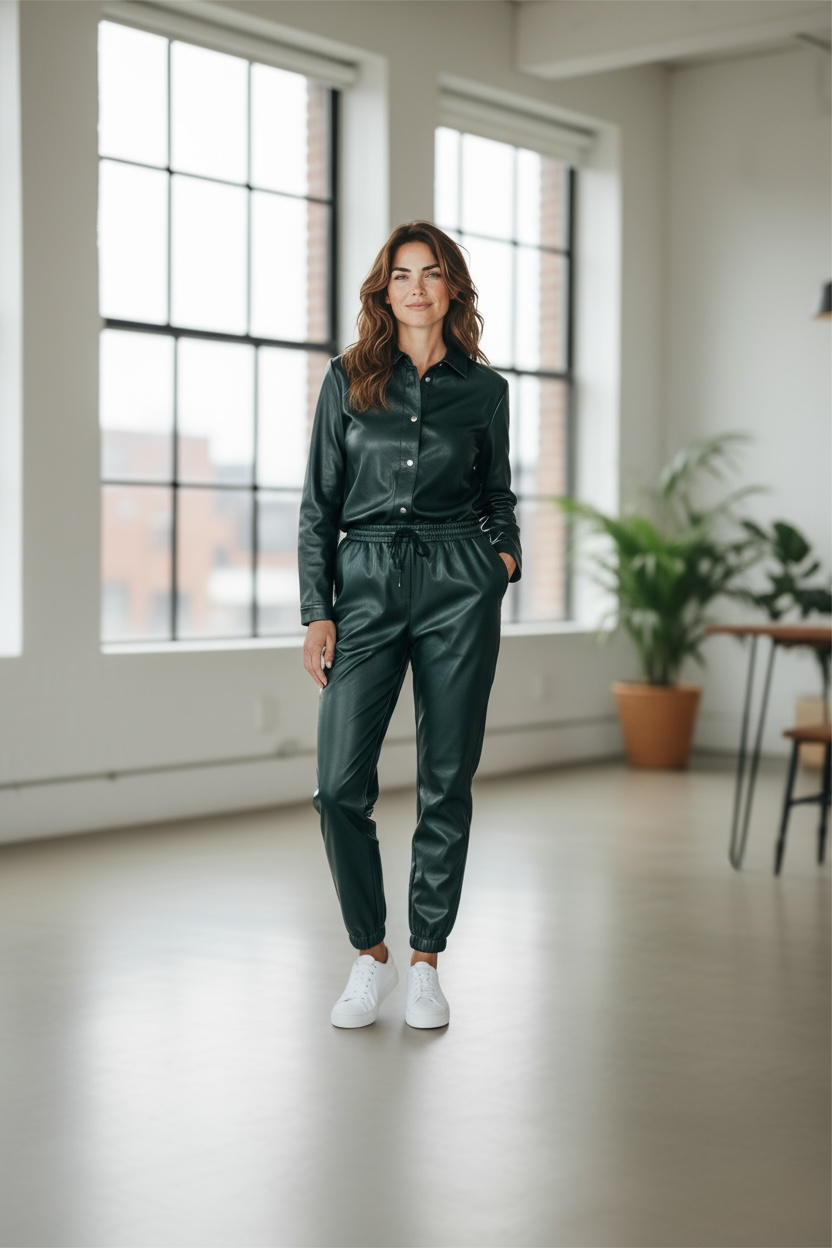 Leather Blouse