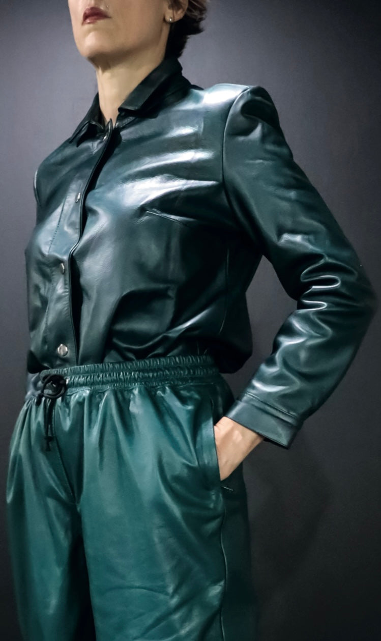 Leather Blouse