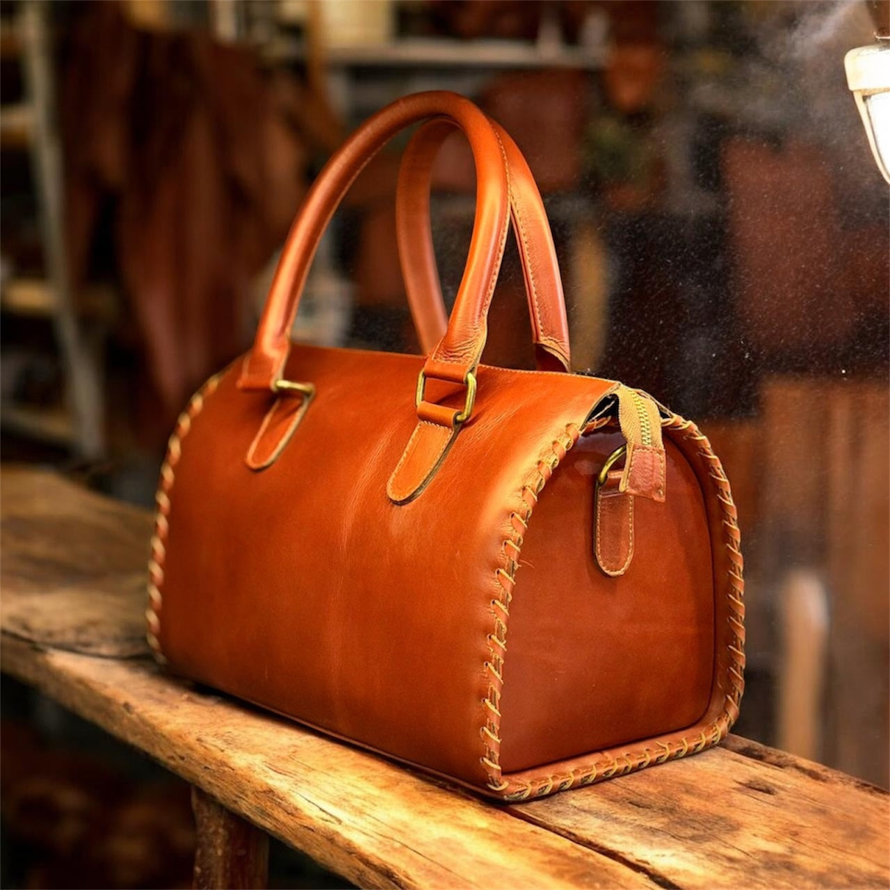 Grain-Leather Handbag