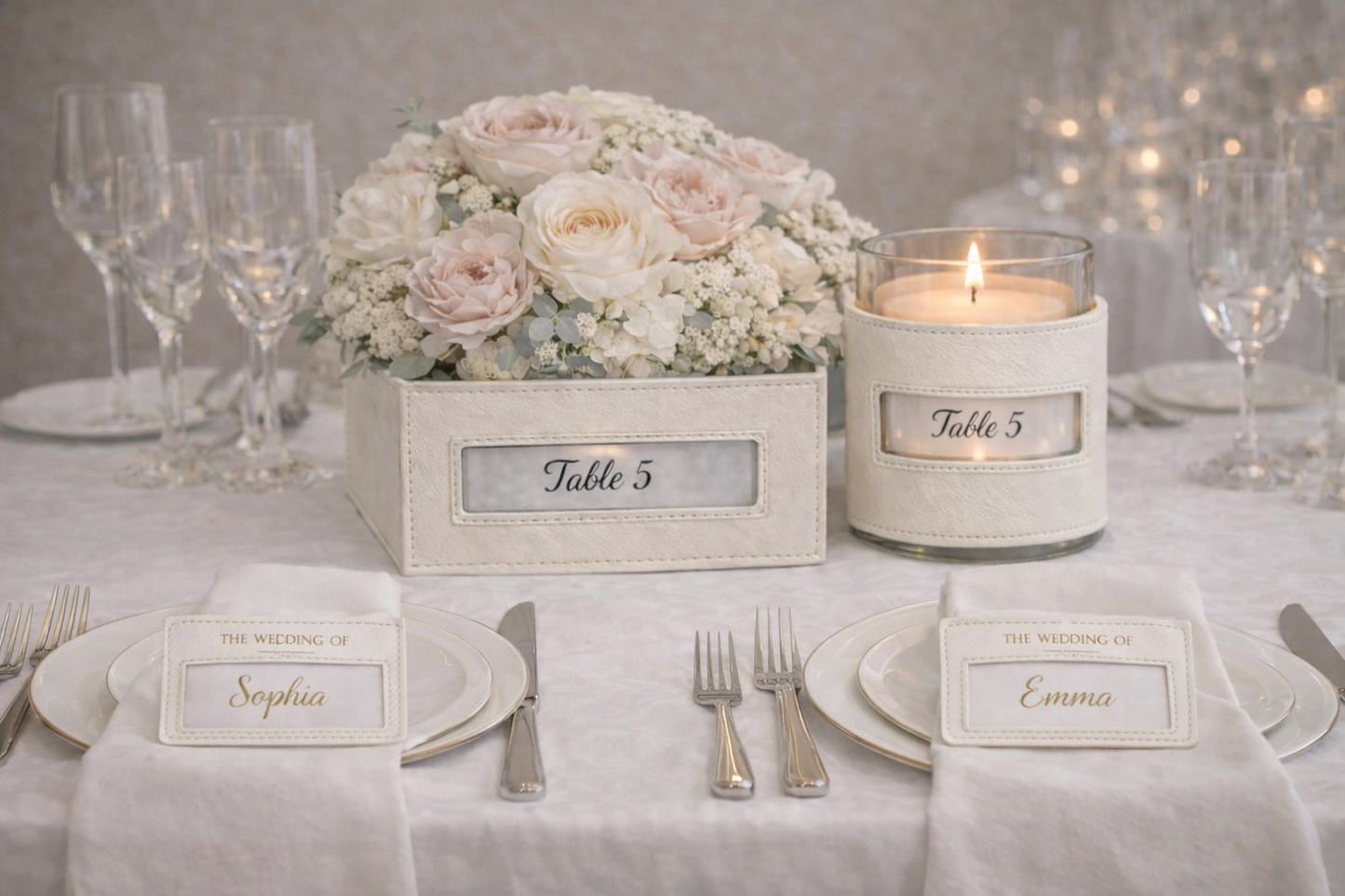 Premium Leather Photo‑Booth + Table Décor Package