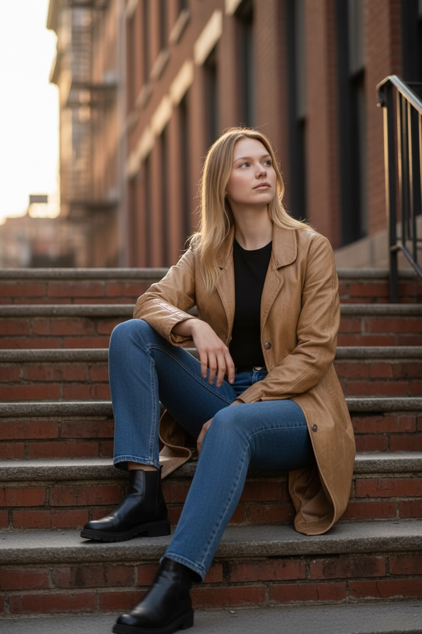 Leather Coat