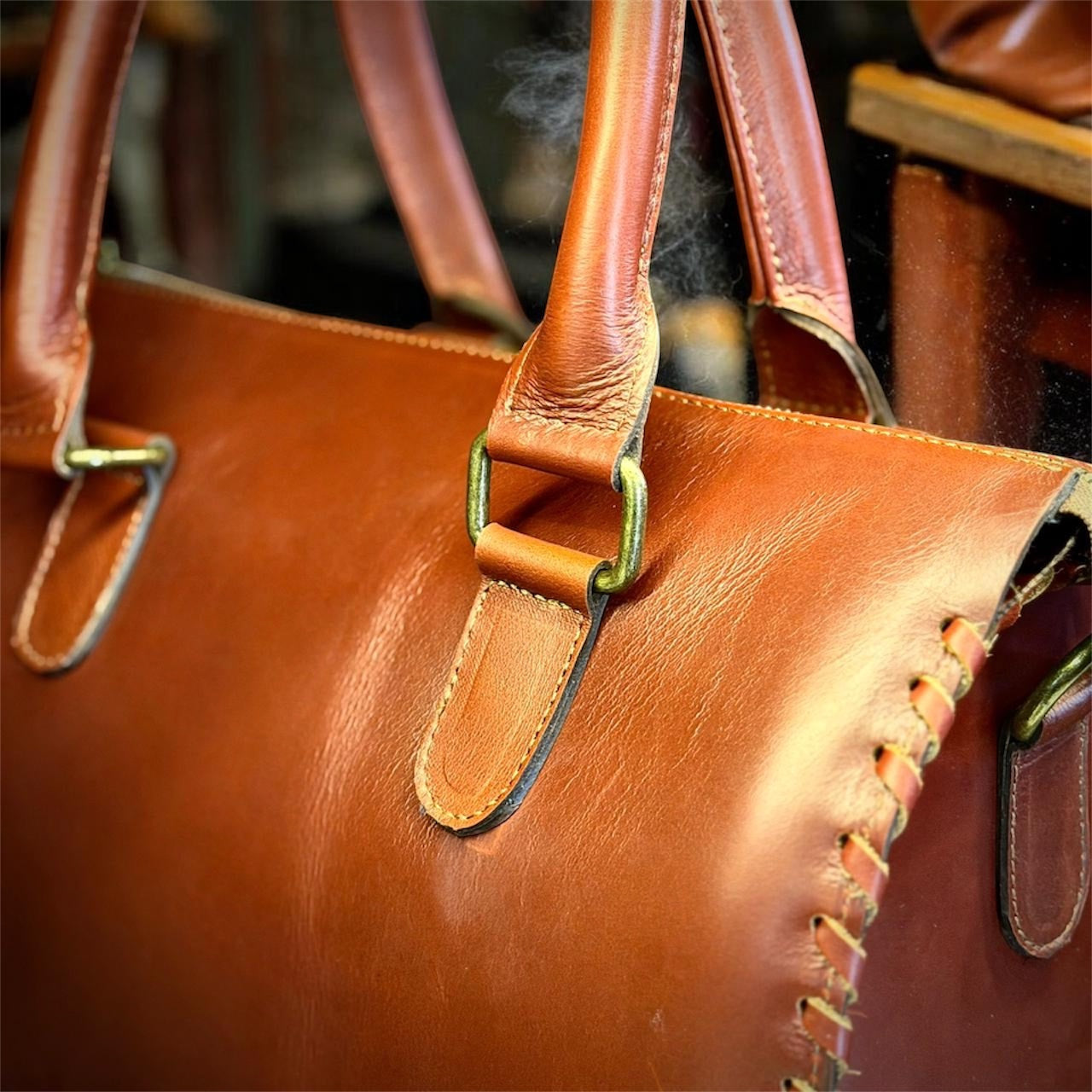 Grain-Leather Handbag