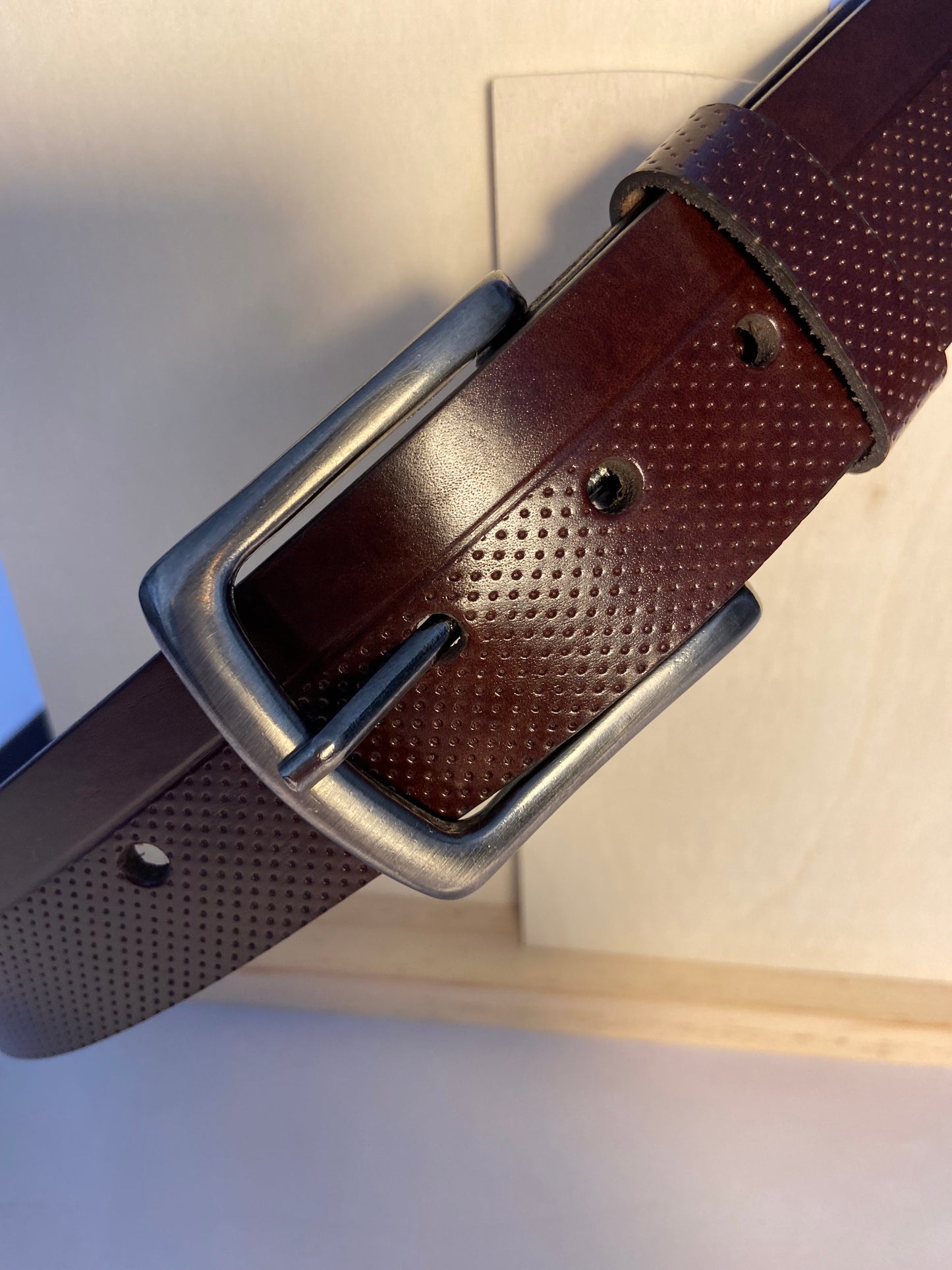 Leather belt