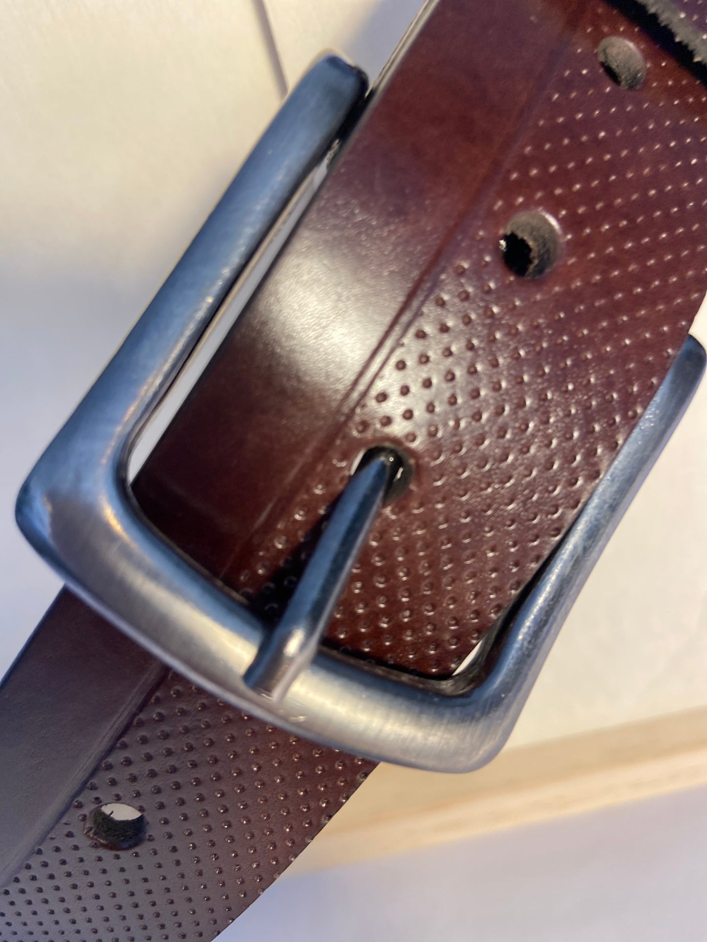 Leather belt