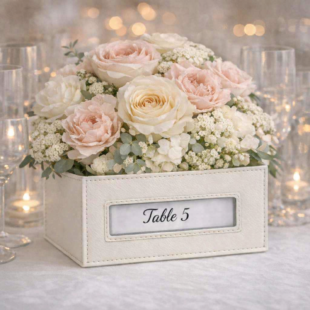 Premium Leather Photo‑Booth + Table Décor Package