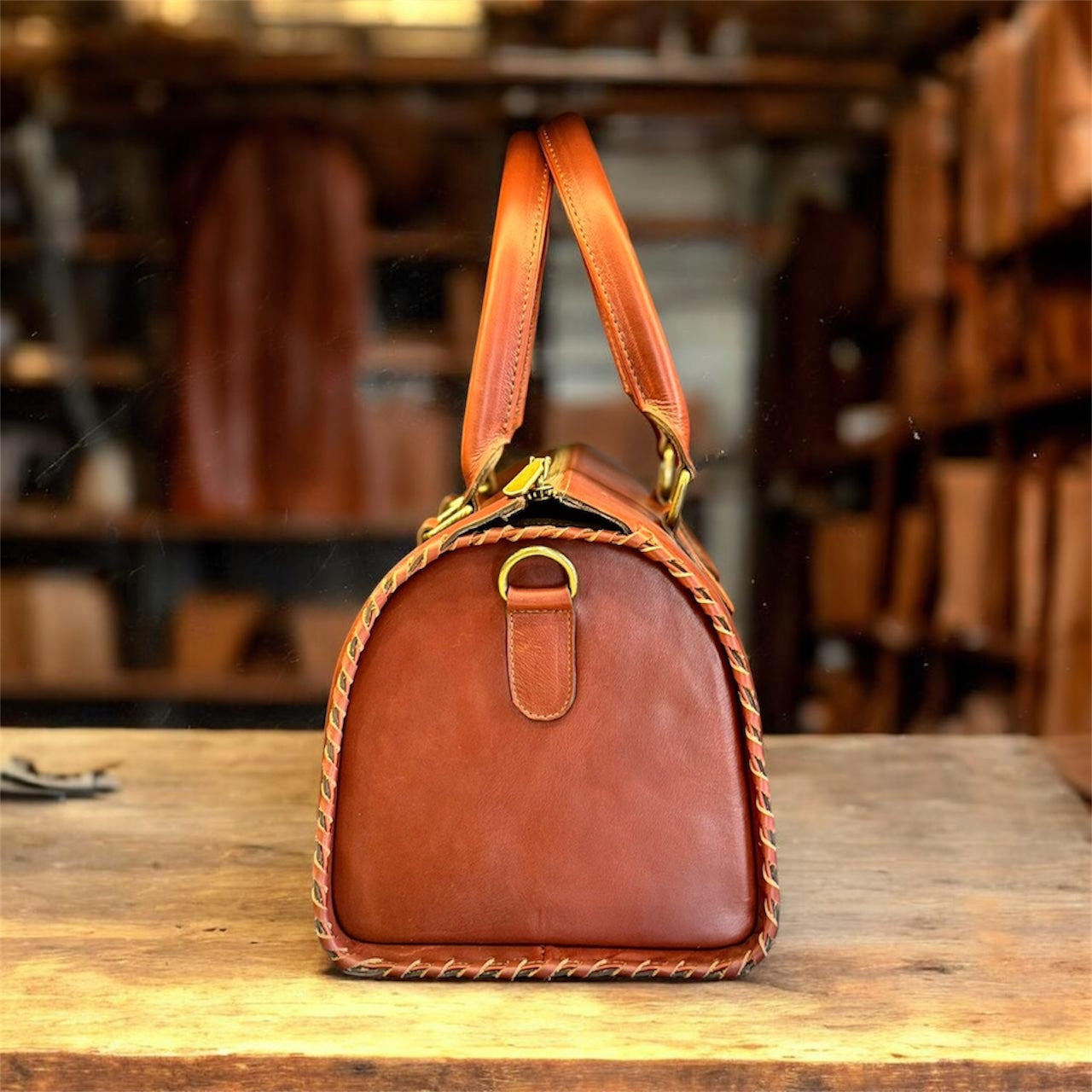 Grain-Leather Handbag