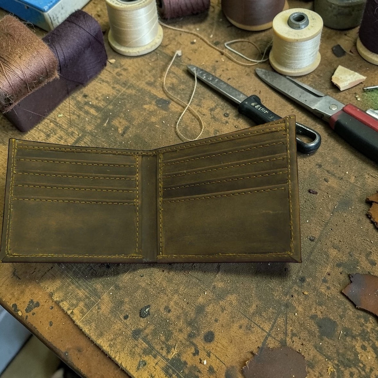 Vachetta Leather Men's Wallet