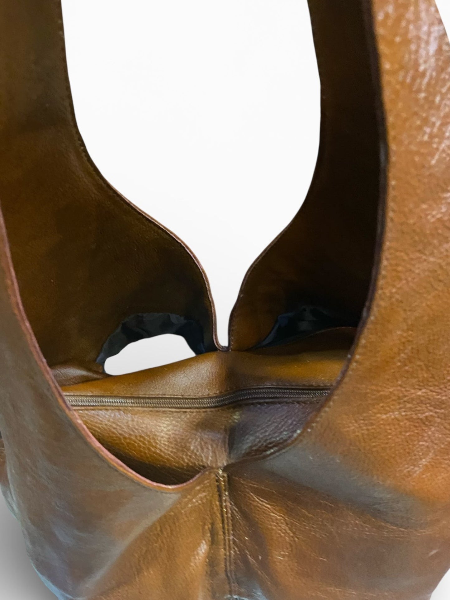 Leather Hobo-style Shoulder Purse